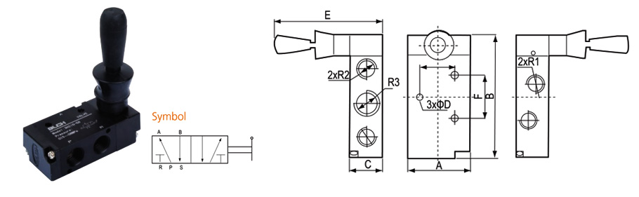 3H-4H series Hand Lever Valve