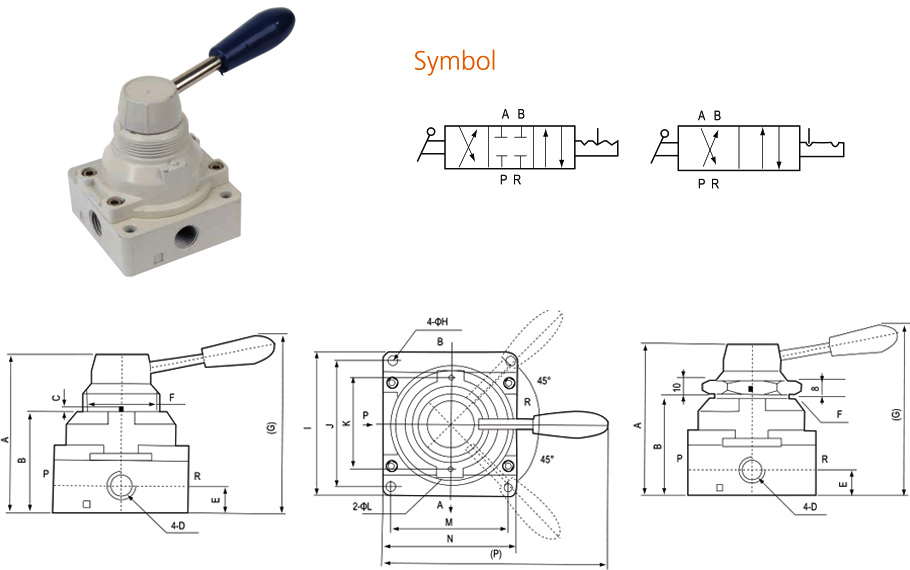 4HV series Hand Rotary Valve