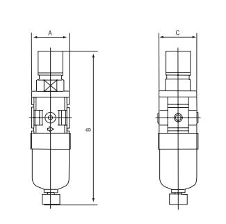 AW series Air Filter with regulator