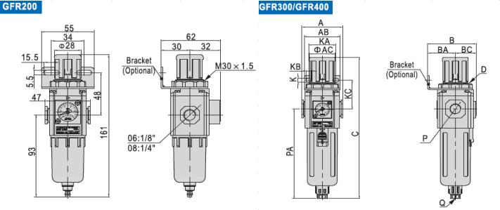 G series Air Filter - Regulator