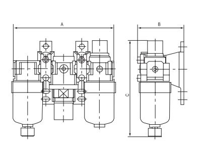 AC series F.R.L combination