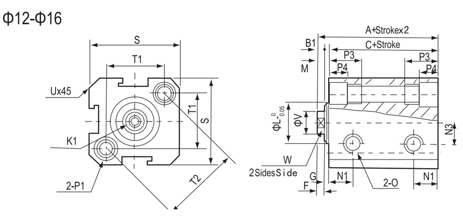 SDA Series Compact Cylinder