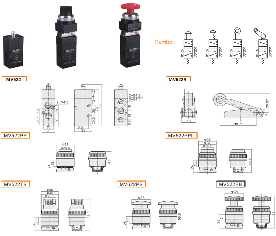 X VHKMechanical Valve MV522 series